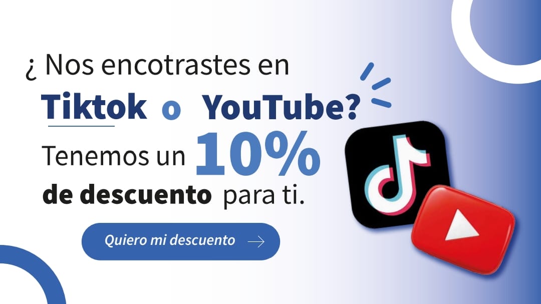 CEINT lanza descuento  del 10 % si vienes desde publicidad tiktok o youtobe , comunicate con el asesor y recibe el descuento